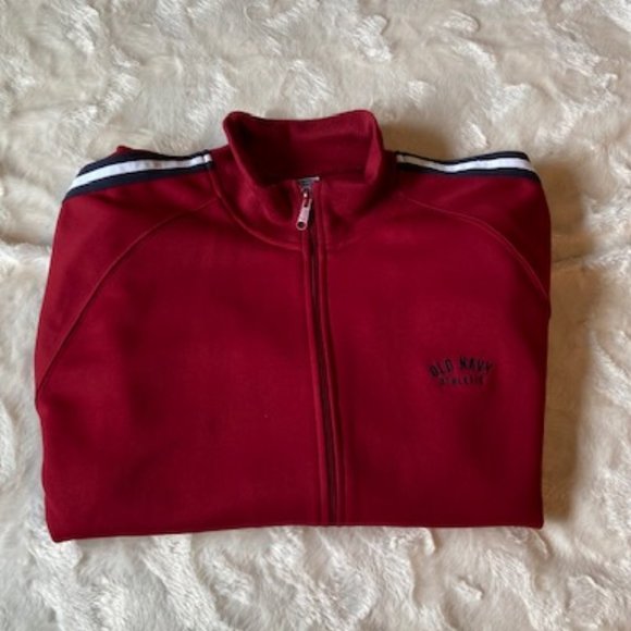Old Navy Athletic Track Jacket Red Mens Size XXL NWT - Picture 6 of 11